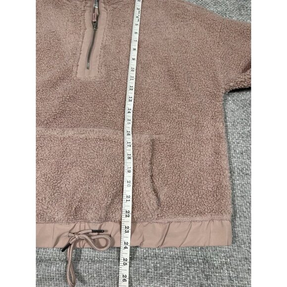 Bailey 44 Sherpa Pullover Womens‎ Medium Pink 1/4 Zip Teddy Jacket - Picture 5 of 7